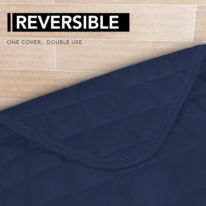 Easy-Going Sectional Couch Covers for Dogs L Shape Sofa Cover Reversible Sofa Slipcover Chaise Lounge Cover Furniture Protector Cover for Pets Dog Cat (42 x 68 inches, Navy/Navy)