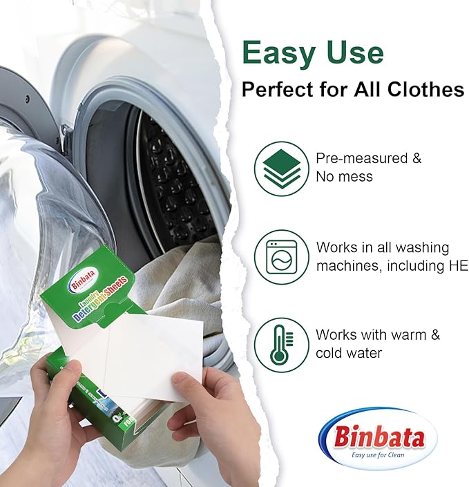 Laundry Detergent Sheets - Up To 128 Loads, Hypoallergenic, Eco-Friendly Forest Scent, Biodegradable, Plastic Free, Liquidless Laundry Sheets Suitable for Sensitive Skin