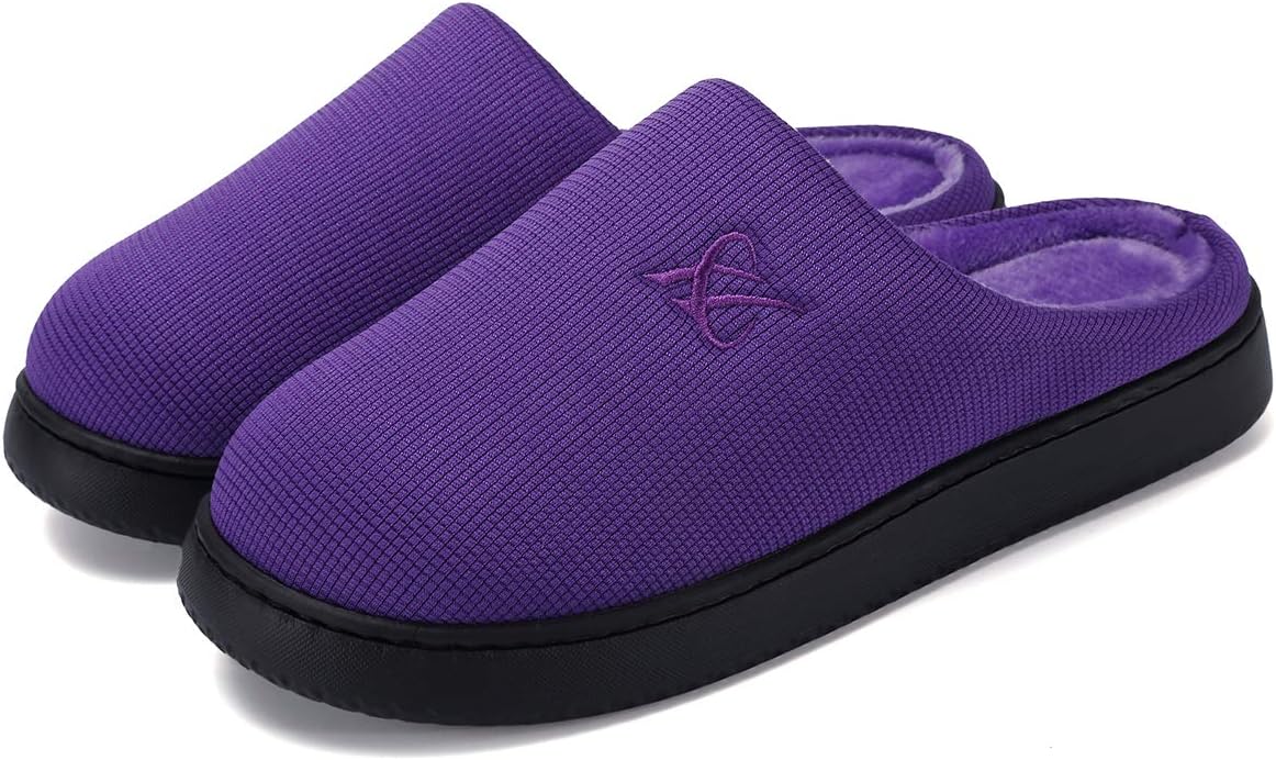Memory Foam Slippers for Women's and Men's Casual House Shoes