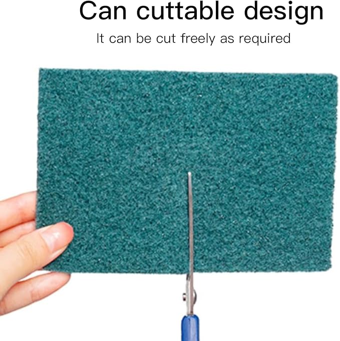 Heavy Duty Scour Pads Sponge Dish Scrubber Non-Scratch Green Reusable Household Scrub Pads for Kitchen and Dish Cleaning Tool (24Pcs)