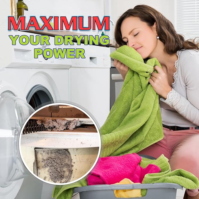 Sealegend Dryer Vent Cleaner Kit Dryer Lint Vacuum Attachment Lint Remover,Dryer Vent Vacuum Hose With Brush (Grey)