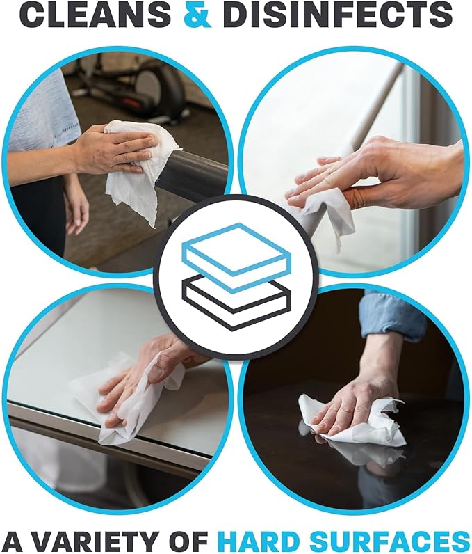 Zogics Antibacterial Wipes – Disinfecting Wipes for Sanitizing and Cleaning Surfaces and Equipment, EPA Registered Antibacterial Cleaning Wipes (1,600 Count – 2 Rolls of 800 Wipes)