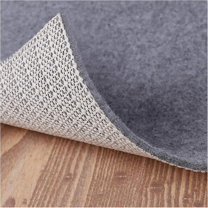 Non Slip Rug Pad Grippers - 2x6, 1/8" Thick, (Felt + Rubber) Double Layers Area Carpet Mat Tap, Provides Protection and Cushioning for Hardwood or Tile Floors