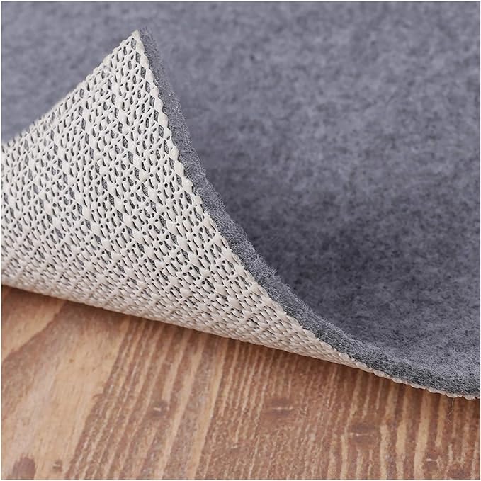 Non Slip Rug Pad Grippers - 2.5x9, 1/8" Thick, (Felt + Rubber) Double Layers Area Carpet Mat Tap, Provides Protection and Cushioning for Hardwood or Tile Floors