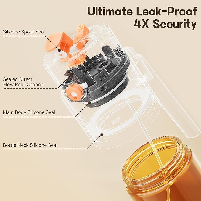 Upgrade 2 in 1 Oil Sprayer for Cooking, 17oz Light-Blocking Glass Olive Oil Dispenser Bottle for Kitchen,Food-Grade Oil Mister with 8 Stickers for Salad, Frying (Brown Bottle-Black Cap)