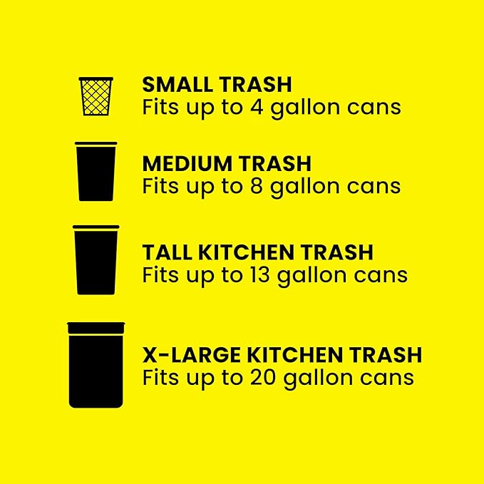 Glad ForceFlex Tall Kitchen Drawstring Trash Bags, 13 Gal, Fragrance Free, 40 Ct (Package May Vary)