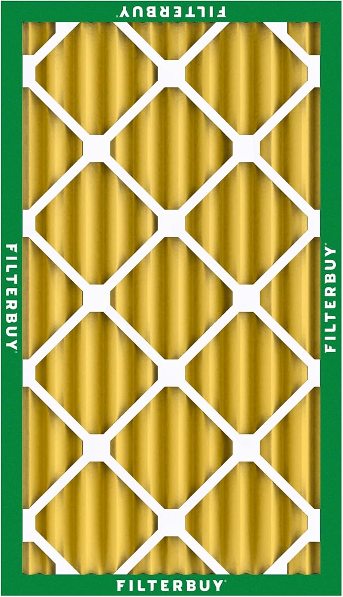 Filterbuy 16x25x4 Air Filter MERV 11 (MPR 1200) Allergen Defense Replacement (4-Pack), Electrostatic Pleated HVAC AC Furnace Filters, Made in USA (Actual Size: 15.50 x 24.50 x 3.63)