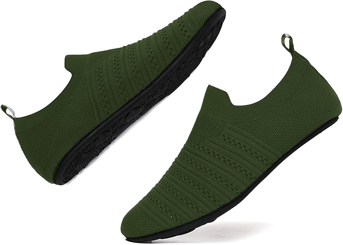 QZKDM Lightweight Slip on Grip Indoor House Slippers Barefoot Non Slip Home Exercise Yoga Shoes for Men Women