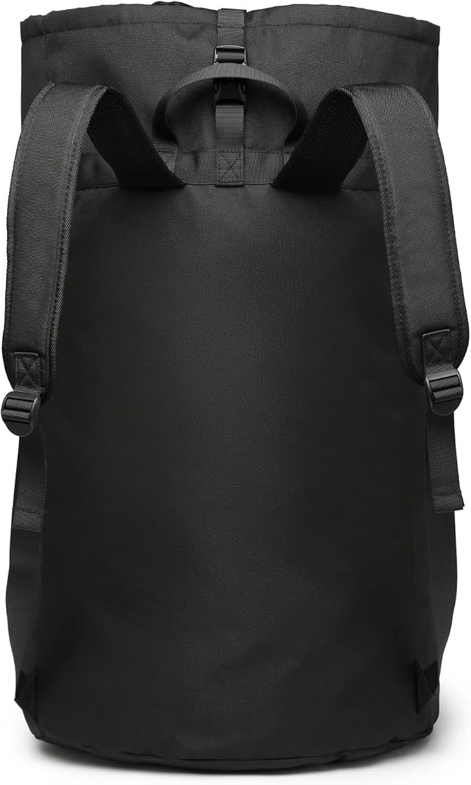 laundry bag backpack,extra-large heavy duty laundry bags,laundry backpack for college students,drawstring closure (Black Laundry Backpack Bag)