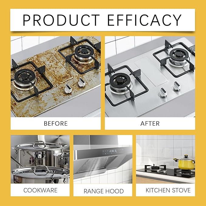 Multifunctional Powerful Kitchen Foam Cleaner, Rotateepic Foam Cleaner, Greasy Dirt Clean Spray, All-Purpose Heavy Duty Degreaser Cleaning Spray for Oven, Stove and Range Hood (2pcs)