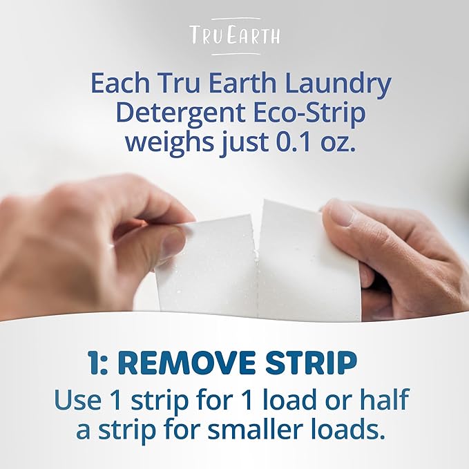 Tru Earth Platinum - Heavy Duty Laundry Detergent Sheets - Up to 128 Loads (64 Count), Fresh Linen Scent - Ultra-Concentrated Formula - Eco-Friendly Laundry Sheets