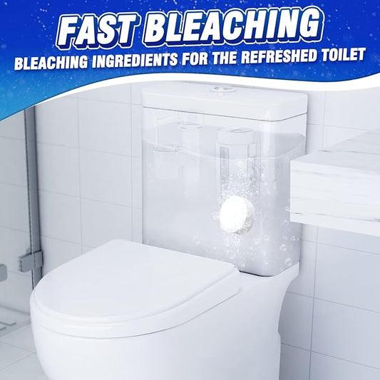 Vacplus Toilet Bowl Cleaners - 12 PACK, Household Toilet Cleaner, Automatic Toilet Bowl Cleaners with Bleach, Sustained-Release Toilet Tank Cleaners for Deodorizing and Descaling, 1.76 Ounces Each