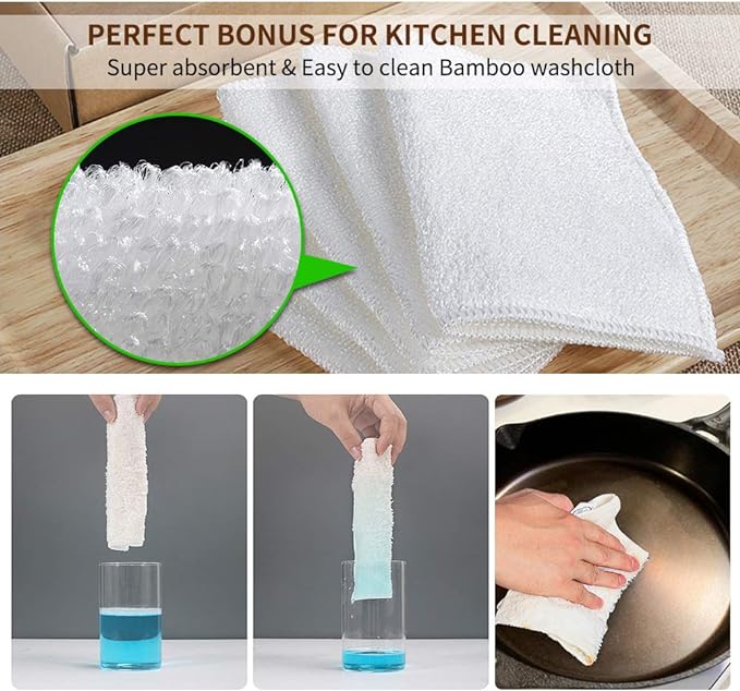Most Flexible Cast Iron Scrubber, 316L Cast Iron Cleaner Chainmail Scrubber, Chain Scrubber for Cast Iron Pans, Pots, Skillets, Chain Mail Scrubbing Pad Scrub for Cast-Iron, Cast Iron Cleaning