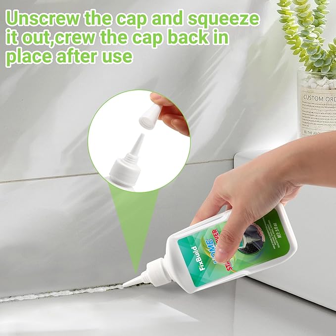 Household Removal Gel, Multi-Purpose Removal Cleaner for Refrigerator Washer Rings, Caulk, 5 FL OZ