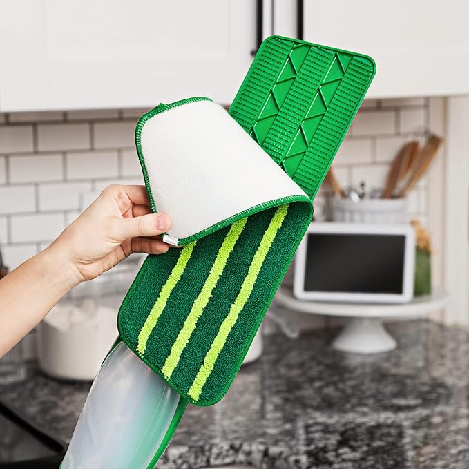 Libman Freedom Spray Mop Refill | Microfiber | Household Essentials | Hardwood Floor Cleaner | Wall | Cleaning Supplies | Floor | Six Replacement Heads