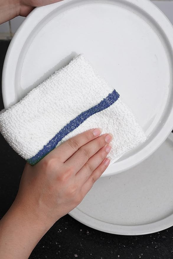 Avalon Towels Terry Bar Mop Towels (Value Pack of 36) Size 16"x19" – Absorbent and Durable, Multipurpose Cleaning Rags, Cotton Cleaning Cloths, Terry Cloth Rags, Reusable Shop Rag