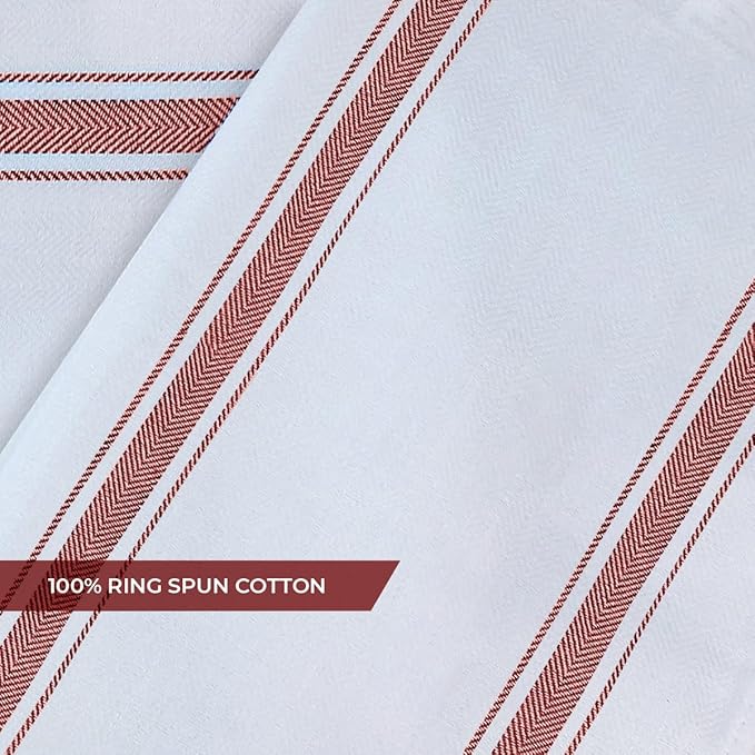 Dish Towels Set (Value Pack of 15) Size 15x25 Inch, 100% Cotton Soft & Absorbent Linen Kitchen Towels, Tea Towels, Reusable Cleaning Cloths for Household Cleaning (Multi)