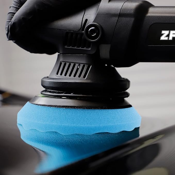 Buffing Polishing Pads, ZFE 7Pcs 5"(125mm) Waffle Foam Buffing Pads Polishing Pads Wool Pad Kit for 5Inch Backing Plate RO/DA/GA Car Polisher Boat Compounding, Polishing and Waxing