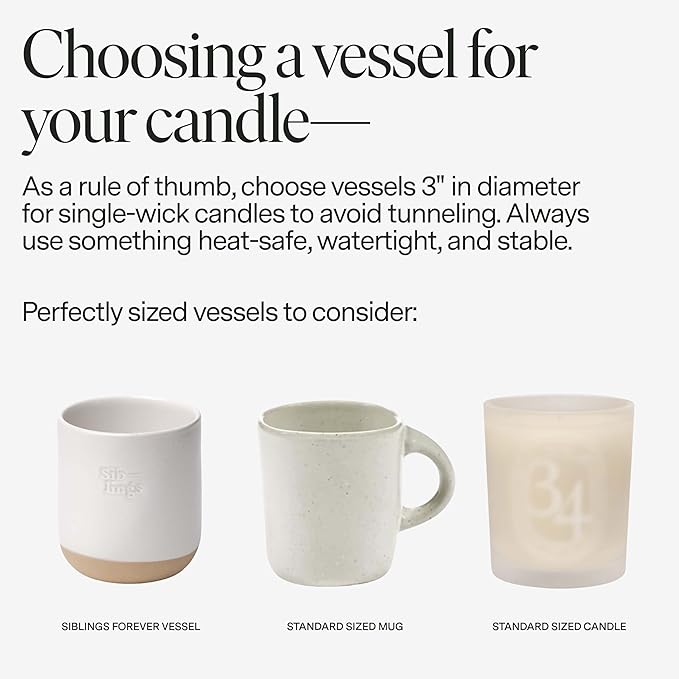 Siblings Candle Making Kit | DIY Coconut-Soy Wax Candle Kit with Wooden Wick | Scent No 04: Eucalyptus, Balsam, Wild Berries | Clean, Non-Toxic, Reusable, 60 Hr Burn