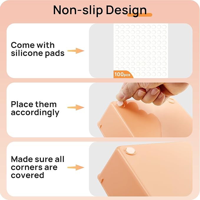 Vtopmart 25 PCS Plastic Drawer Organizers Set, 4-Size Versatile Bathroom and Vanity Drawer Organizer Trays, Storage Bins for Makeup, Bedroom, Kitchen Gadgets Utensils and Office