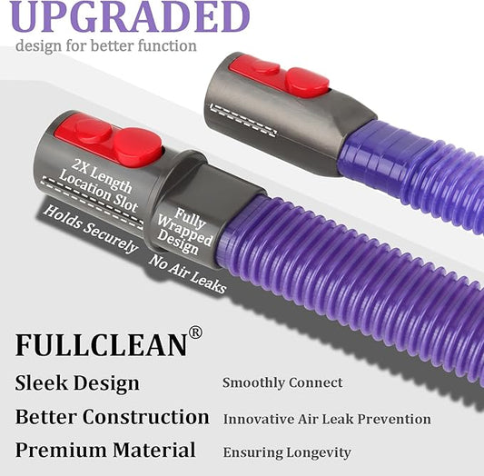 Dryer Vent Lint Vacuum Attachments Hose for Dyson Gen5 V15 V15s V12 V11 V10 V9 V8 V7 Detect Absolute Cyclone Outsize Slim Nozzle Crevice Flexible Lint Removal Tool Dryer Vent Cleaner Kit