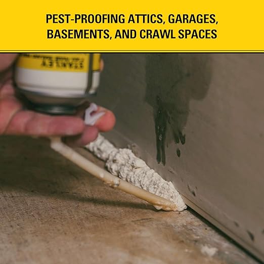 Stanley F993 Expanding Foam Sealant Spray – (2x12oz) Gaps & Cracks Filler, PestBlocker for Indoor/Outdoor Use – Paintable, Waterproof, Polyurethane Insulation Foam with Straw Applicator | 2 Pack