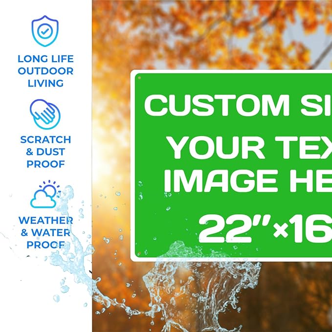 Custom Street Sign,Aluminum Weatherproof Metal Sign Multiple Sizes Custom Personalized Text And picture Here,hazard sign,garden sign,custom door sign,Customised business signs,graduation decorations class of 2024
