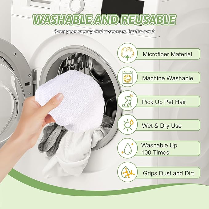 10Pack Microfiber Cloths for Handheld Steam Cleaner Compatible with Bissell Steam Shot, Comforday, PurSteam, Wagner Spraytech, Universal Washable Steam Cleaner Accessories