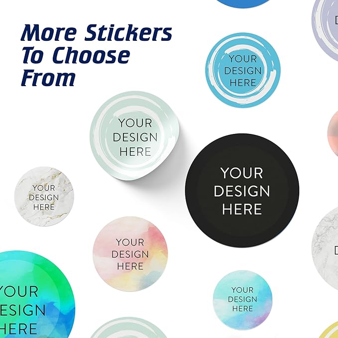 100 Custom Vinyl Stickers - Upload Your own Image, Text, Design, Logo - Personalized Logo Labels for Handmade, Packaging, Bottle, Jars, Candle, Brand Stickers (Mint, 1x1)