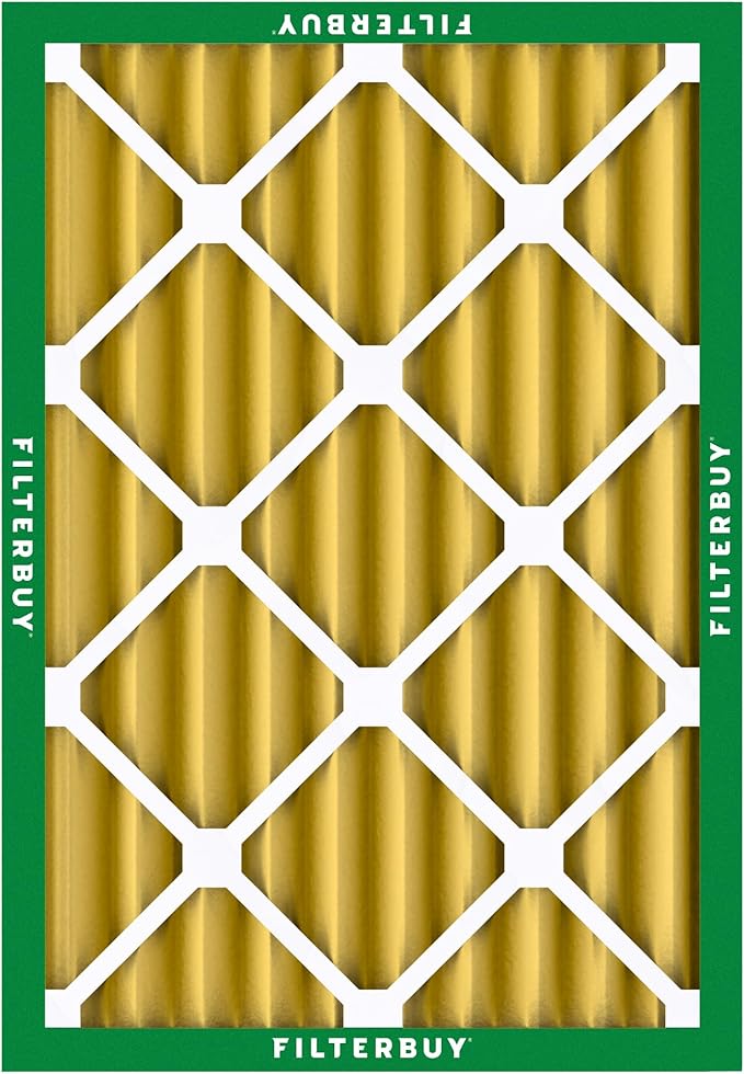 Filterbuy 14x20x4 Air Filter MERV 11 (MPR 1200) Allergen Defense Replacement (4-Pack), Electrostatic Pleated HVAC AC Furnace Filters, Made in USA (Actual Size: 13.50 x 19.50 x 3.63)