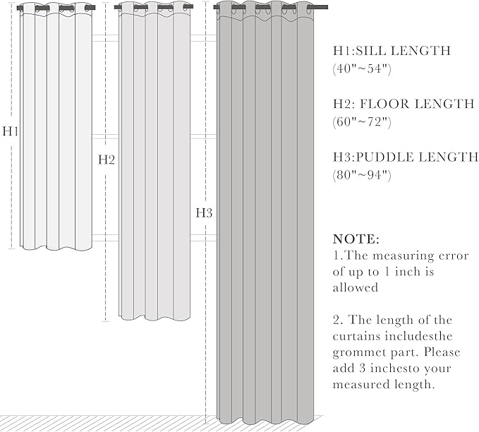 PONY DANCE Light Taupe Blackout Curtains - Thermal Isulated Room Darkening Drapes for Bedroom/Living Room, Set of 2 Curtain Panels, 55 x 80 inch