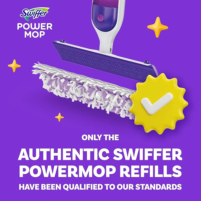 Swiffer PowerMop Multi-Surface Mopping Pad Refills, Made by Swiffer, for Floor Cleaning, 11 Count (Pack of 2)