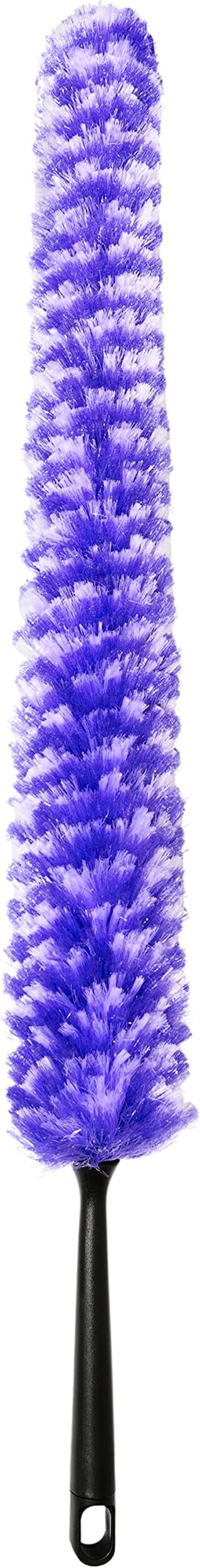 Fuller Brush Furry Wand Duster - 30" Netted Fiber Cleaner - Bendable Hand Sweeper Cleans Dust Dirt Lint & Cobwebs on Window Blinds Shelves Counters & More