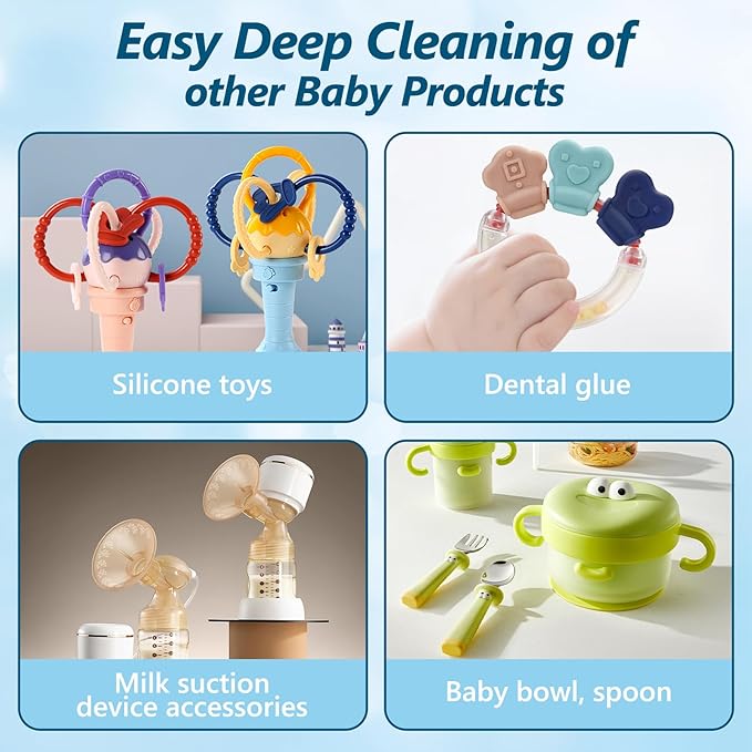200Pcs Detergent Washing Tablets for Momcozy,Deep Cleaning Baby Brezza Bottle Washer,Compatible with All Brands Baby Bottle Washers