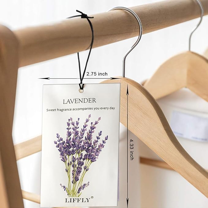 14 Packs Scented Sachets for Drawers and Closets Lavender, Rose, Jasmine, Ocean, Vanilla, Sandalwood, Gardenia 7 Scent (Lavender)