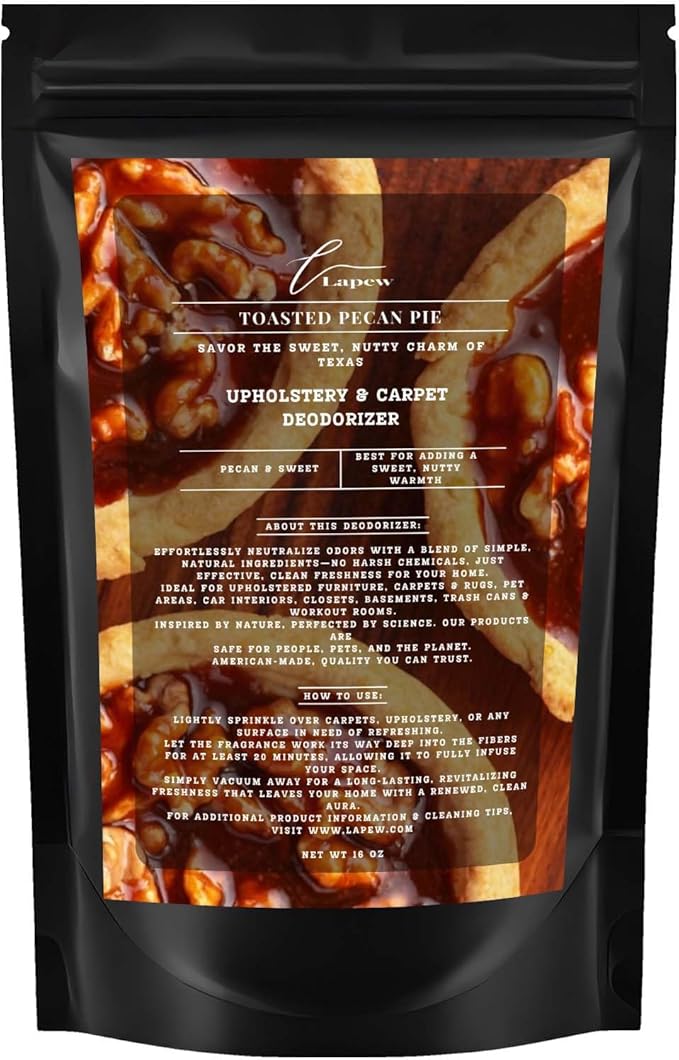 Toasted Pecan Pie Carpet Freshener Powder: Powerful Odor Eliminator for Home, Upholstery Deodorizer, Carpet Deodorizer, Pet Urine, Cat Litter Box - Toasted Pecan Pie Fragrance