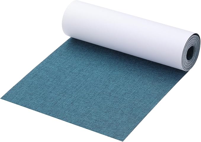 PATIKIL 70x6.2 Inch Linen Repair Tape, Repair Fabric Patch Self Adhesive Couch Patch Line Repair Patch for Furniture Sofa Car Seats Office Chairs, Dark Blue