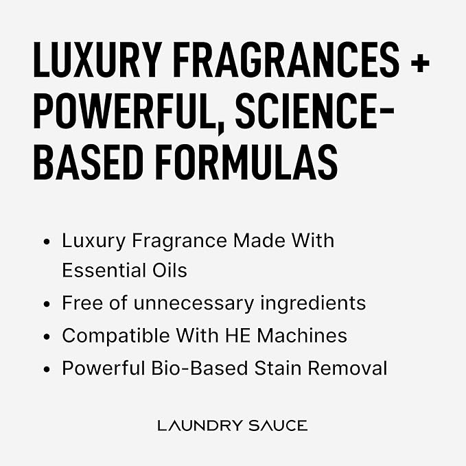 Laundry Sauce - Signature Bundle Australian Sandalwood, Scented Laundry Detergent Pods & Scent Booster, Fabric Softener, Dryer Sheets, Fabric Protection, Essential Oils, Long Lasting Luxury Fragrance