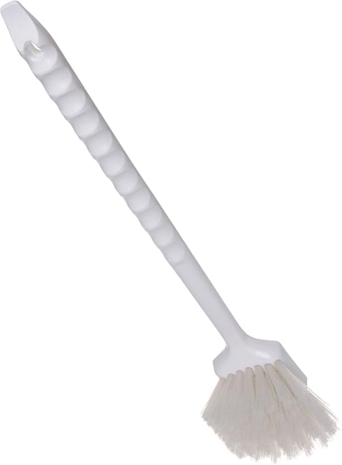 SPARTA Utility Scrub Brush with Polyester Bristles 20" x 3" - White