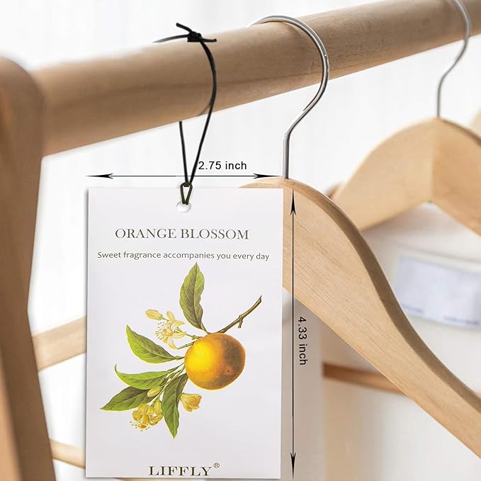14 Packs Orange Blossom Sachets fit Drawer and Closet Long Lasting Gift