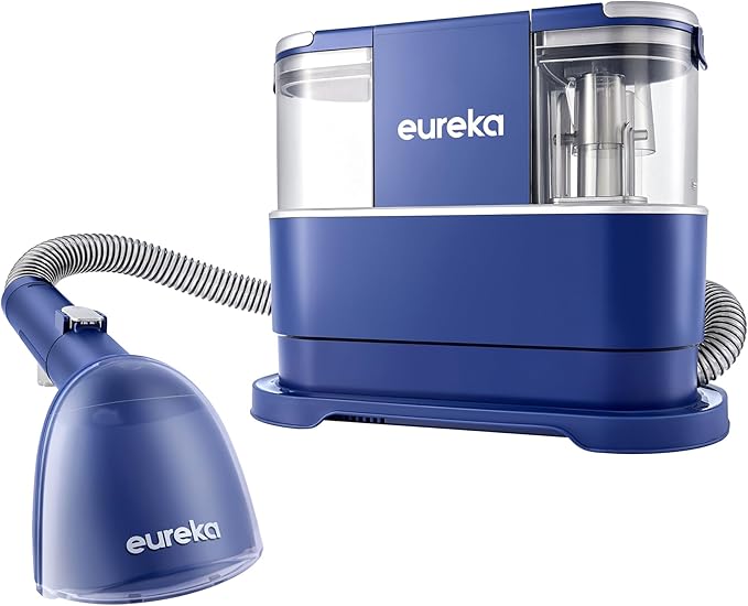 EUREKA Portable Carpet and Upholstery Cleaner, Spot Cleaner for Pets, Stain Remover for Carpet, Area Rugs, Upholstery, Coaches and Car, 50.7oz Large Water Tank, NEY100 with Cleaning Formula, Blue