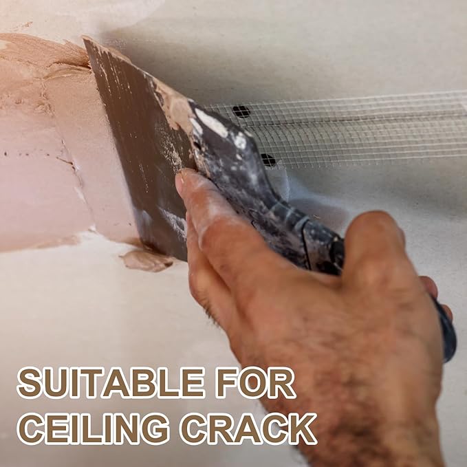 PATIKIL Drywall Repair Mesh Tape, 6 inch x 328 ft Fiberglass Repair Patch Self-Adhesive Dry Wall Joint Tape 12 Mesh Wall Hole Crack and Seam Patch, White