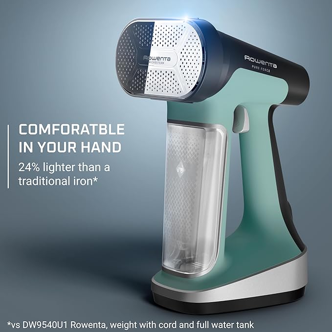 Rowenta Handheld Steamer for Clothes, Pure Force 2in1 Steamer & Iron, 1875W, Vertical/Horizonal Steaming & Ironing, Lightweight, Auto-off, XL power, 1875 Watts, DR8822