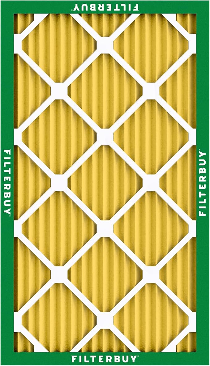 Filterbuy 15x25x1 Air Filter MERV 11 (MPR 1200) Allergen Defense Replacement (4-Pack), Electrostatic Pleated HVAC AC Furnace Filters, Made in USA (Actual Size: 14.50 x 24.50 x 0.75)