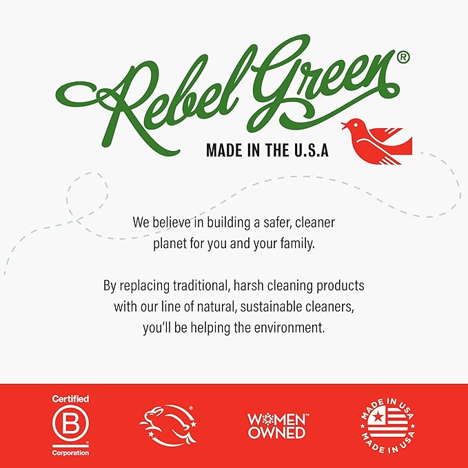 Rebel Green Neat and Tidy Tub & Tile Bathroom Cleaner Spray - Chamomile Orange Blossom Scent - Plant-Based Formula for Showers, Sinks, Tubs, Toilets, and Tile - 24 fl oz - 2 Pack