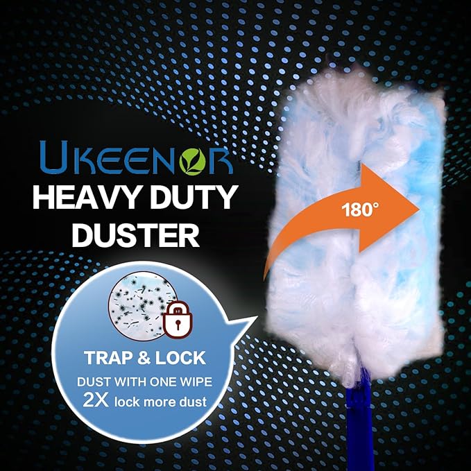 Disposable Dusters Refills, Heavy Duty Electrostatic Replacement Head 20 Counts