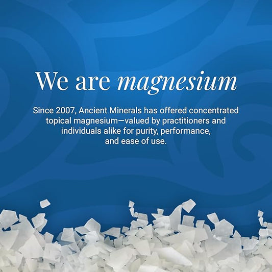 Ancient Minerals Magnesium Bath Flakes - Bathing Alternative to Epsom Salt - Soak in Natural Salts - High-Absorption Efficiency for Relaxation, Wellness & Muscle Relief (4 .4 lb)