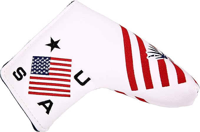 USA Flag and Eagle Golf Driver/Fairway Wood/Hybrid/Iron/Mallet Putter/Blade Putter Head Cover