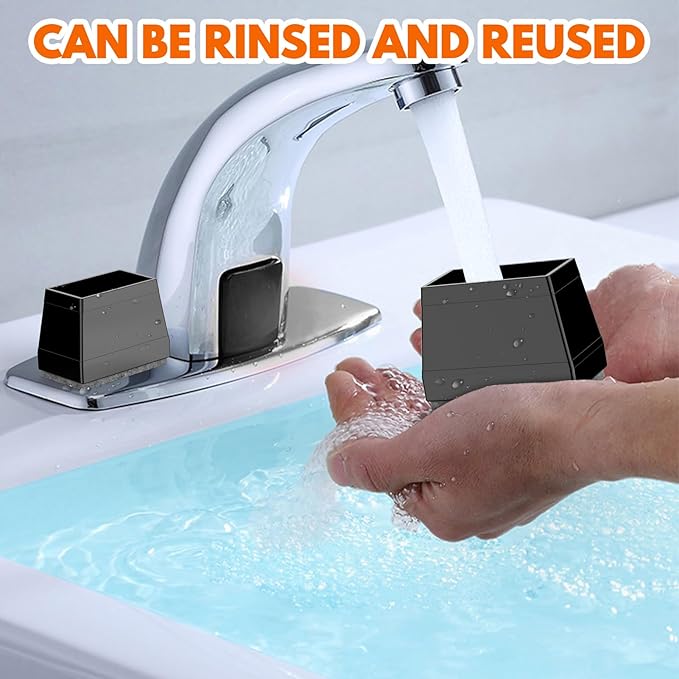 Rectangle Chair Leg Protectors for Hardwood Floors,16 PCS Silicone Covers to Protect Wood Tile Floors Felt Pads Furniture Leg Caps Reduce Noise. Easy to Move.(Black,2X 4 cm,Rectangular)
