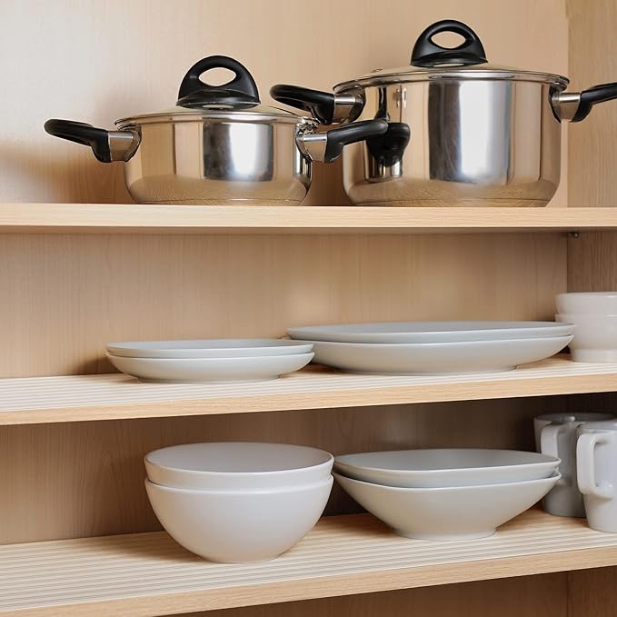 Shelf Liners for Kitchen Cabinets Non Adhesive Drawer Liner EVA Material Cupboard Mat Waterproof Refrigerator Mats Washable Fridge Liner for Cupboard and Desks Clear Shelf Liner 17.3 x 78.7 Inches